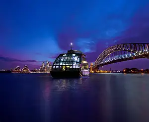 Vivid Sydney Glass Boat Dinner Cruise
